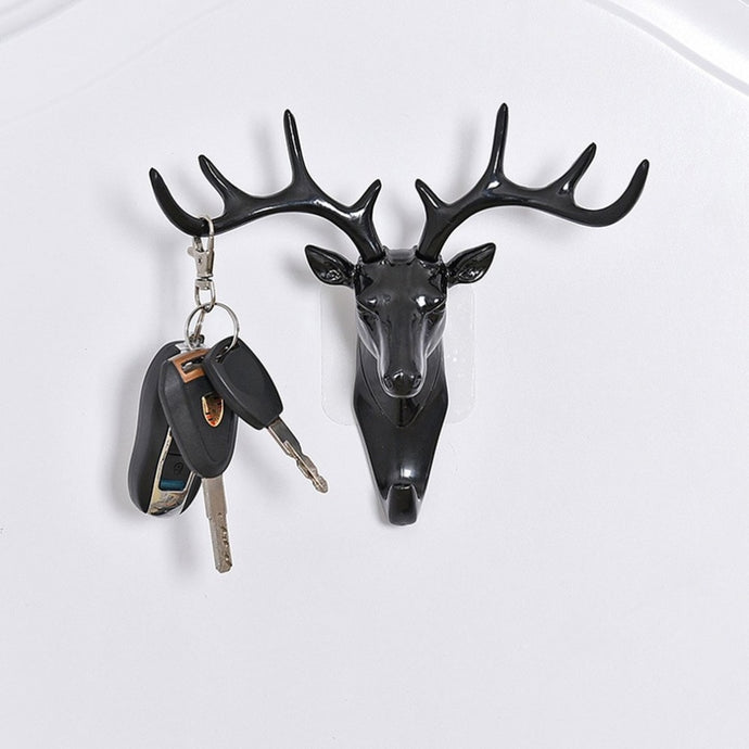 Wall Hanging Hook Vintage Deer Head Antlers for Hanging Clothes