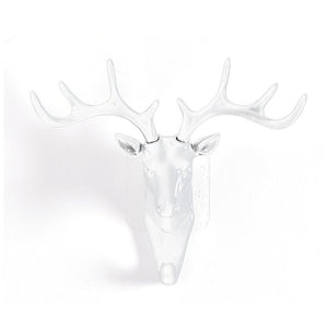 Wall Hanging Hook Vintage Deer Head Antlers for Hanging Clothes