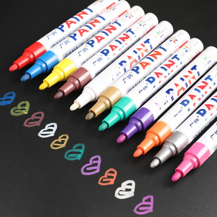 Colorful Waterproof Pen Car Paint Marker Graffiti Oily Paint Pen Doodle Mark Pen